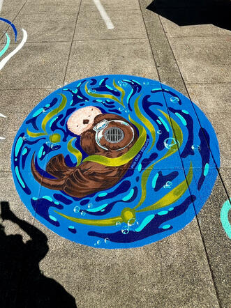 Otter mural